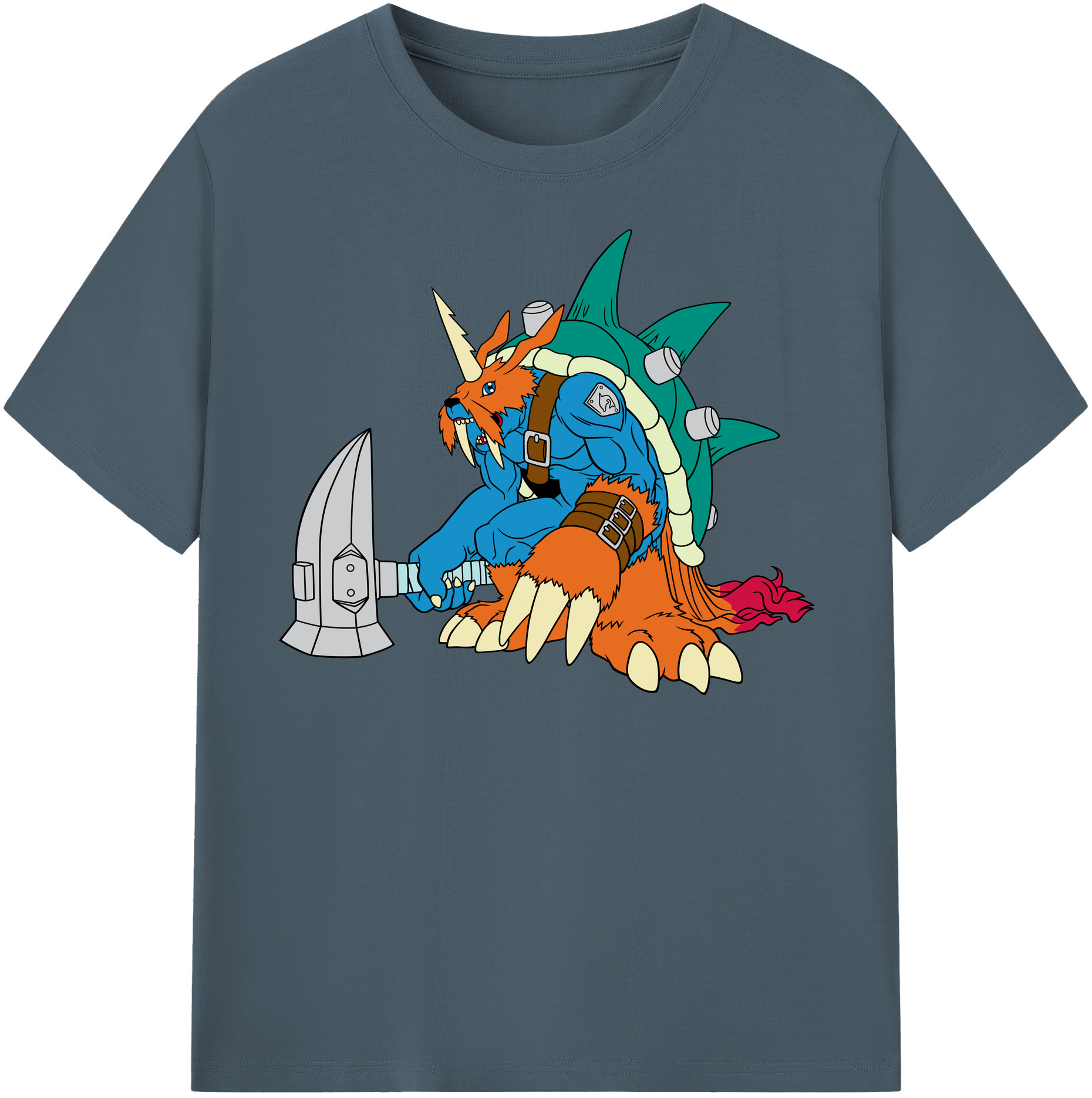 （画像用） Digimon デジタルモンスター/デジモン 綿100％半袖Tシャツ（フロントプリント）